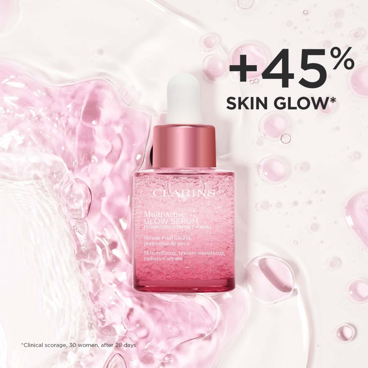 CLARINS Multi Active Glow Serum Radiance 30ml - Image 5