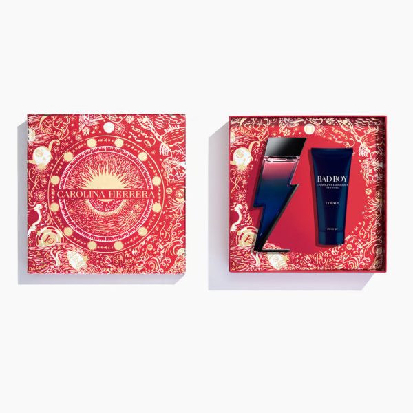 Carolina Herrera Bad Boy Cobalt 100ML EDP Gift set + Shower Gel