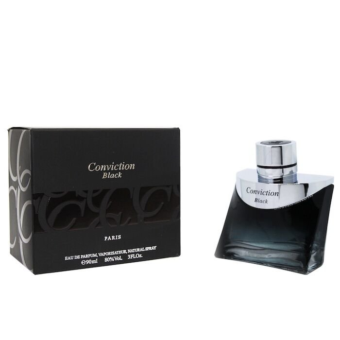 elysees_fashion_perfumes_conviction_black_edp_100ml_for_men.jpg Elysees Fashion Perfumes Conviction Black EDP 100ml For Men - Image 1